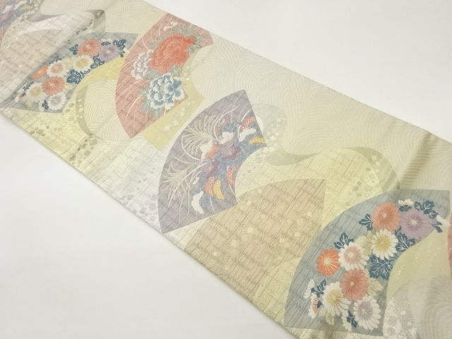 JAPANESE FUKURO OBI / WOVEN WAVY STRIPE